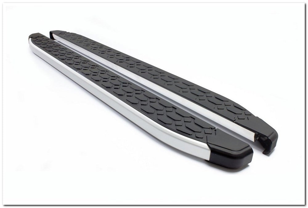 Omsa Line Ford Tourneo Connect 2014 Sonrası Blackline Mat Alüminyum Alınlı Yan Koruma Basamak