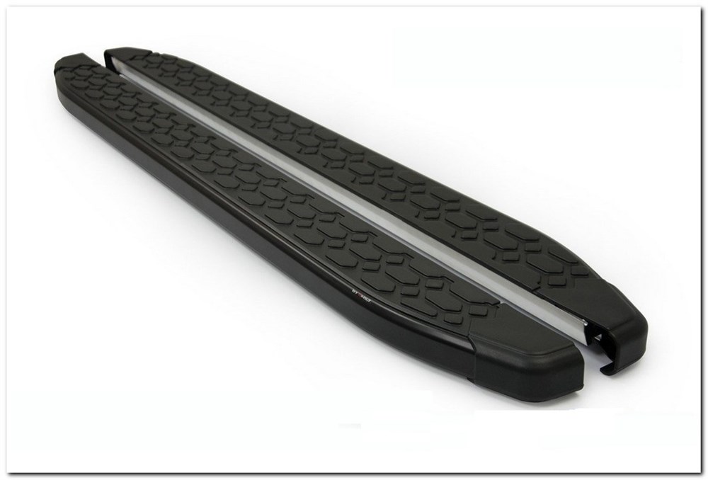 Omsa Line Ford Tourneo Connect 2014 Sonrası Blackline Mat Siyah Alüminyum Yan Koruma Basamak