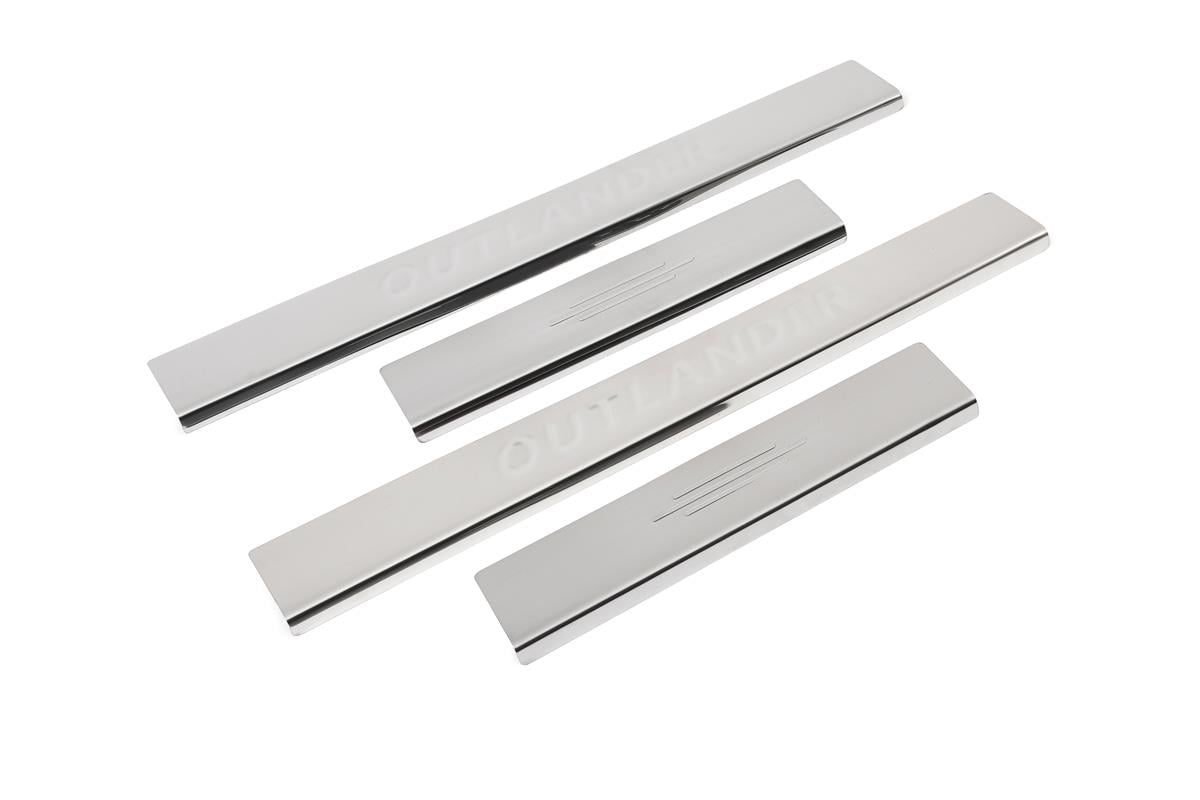 OMSA Mitsubishi Outlander Krom Kapı Eşiği 4 Parça Yazılı 2008 ve Sonrası