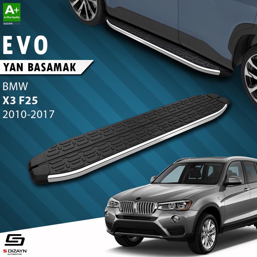 S-Dizayn Bmw X3 F25 Evo Krom Yan Basamak 193 Cm 2010-2017 A+ Kalite