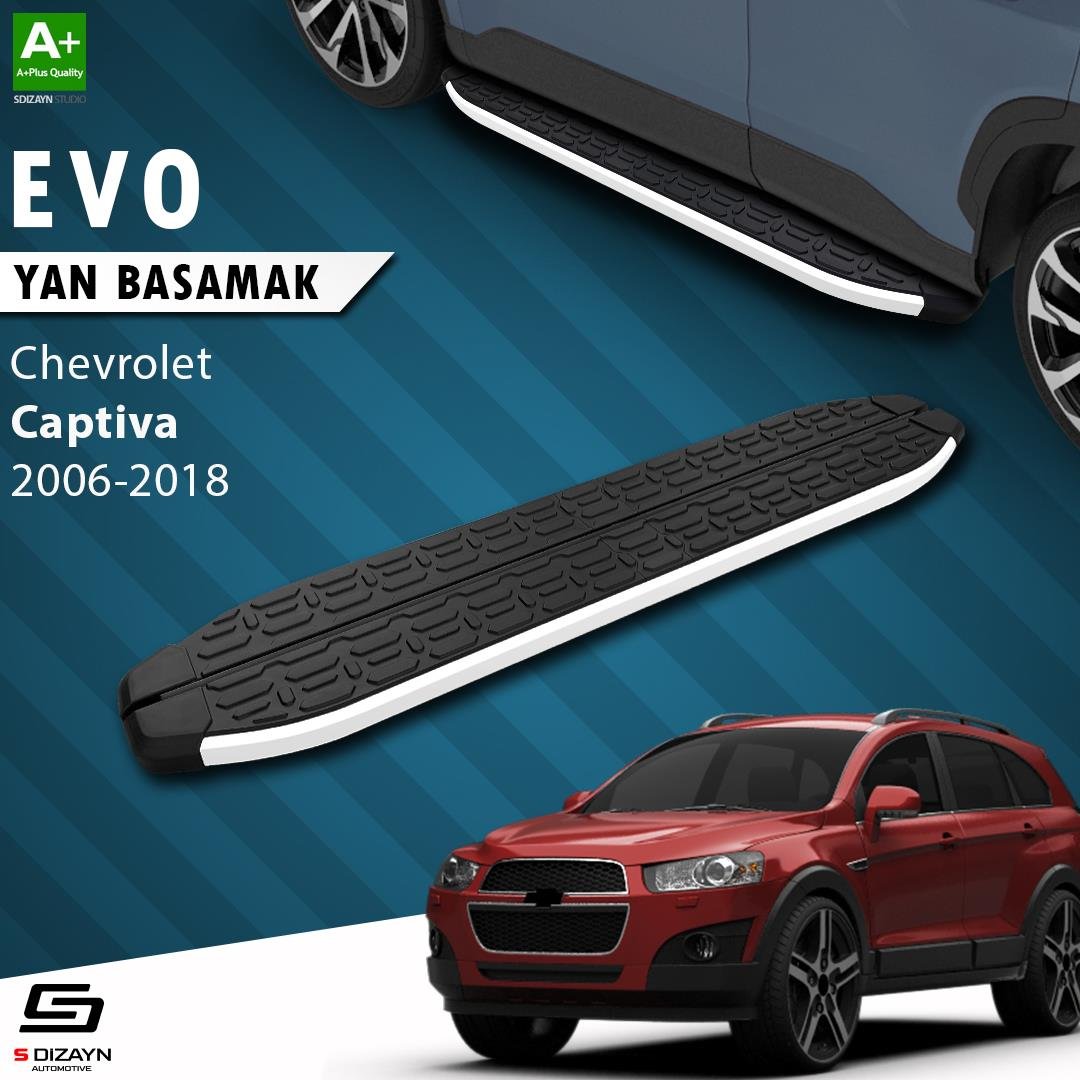 S-Dizayn Chevrolet Captiva Evo Aluminyum Yan Basamak 183 Cm 2006-2018 A+ Kalite