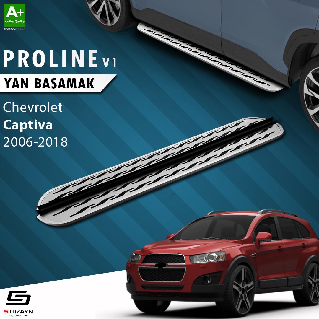 S-Dizayn Chevrolet Captiva OEM Still Pro V2 Aluminyum Yan Basamak 183 Cm 2006-2018 A+ Kalite