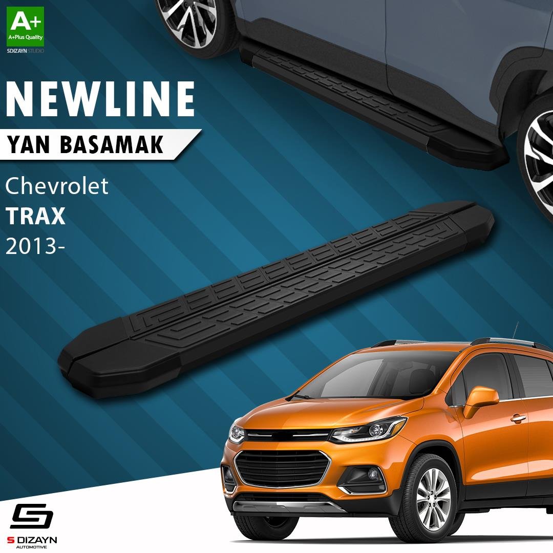 S-Dizayn Chevrolet Trax NewLine Siyah Yan Basamak 163 Cm 2013-2022 A+ Kalite