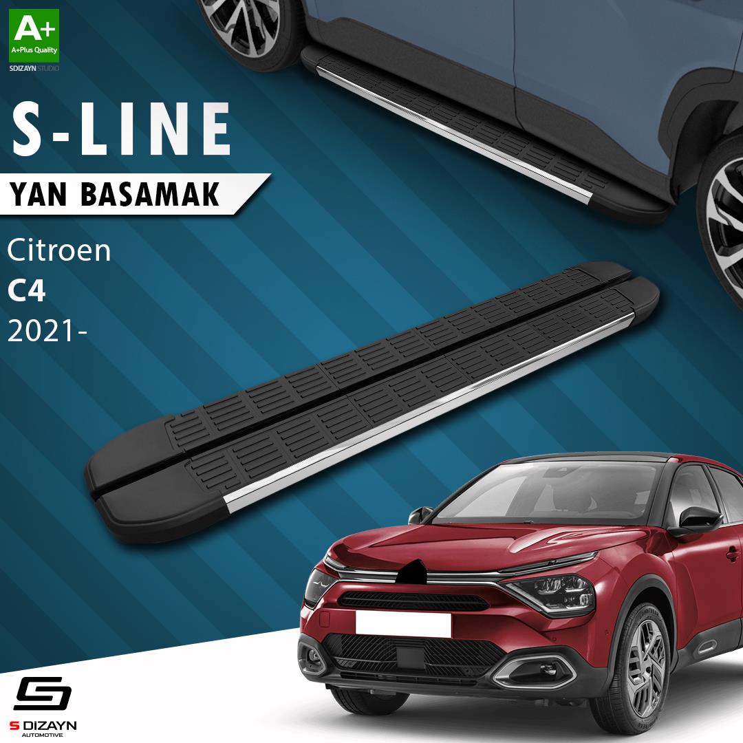 S-Dizayn Citroen C4 3 S-Line Krom Yan Basamak 183 Cm 2021 Üzeri A+ Kalite