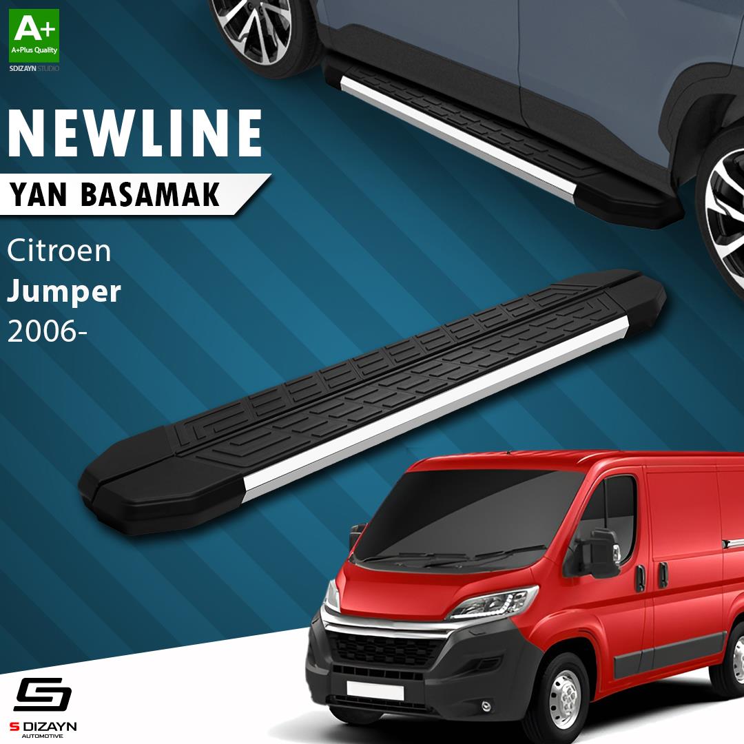 S-Dizayn Citroen Jumper 3 Orta Şase NewLine Krom Yan Basamak 253 Cm 2006-2022 A+ Kalite