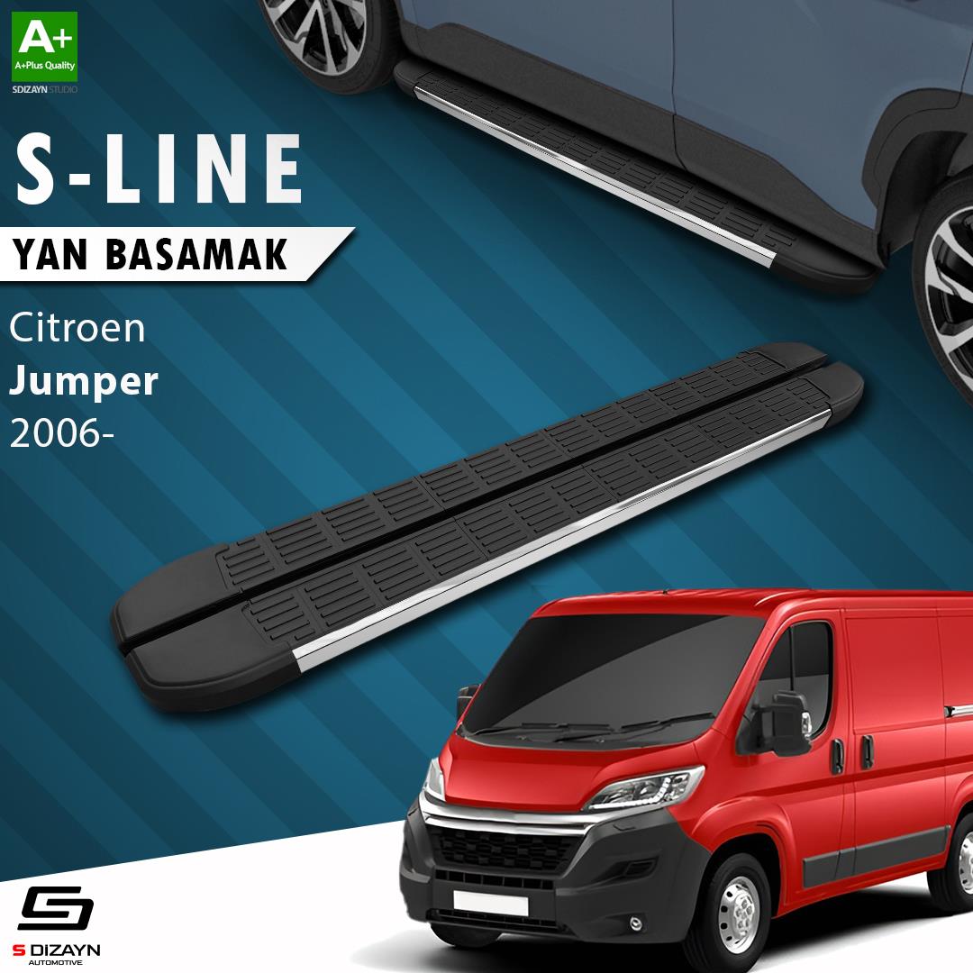 S-Dizayn Citroen Jumper 3 Orta Şase S-Line Krom Yan Basamak 253 Cm 2006-2022 A+ Kalite