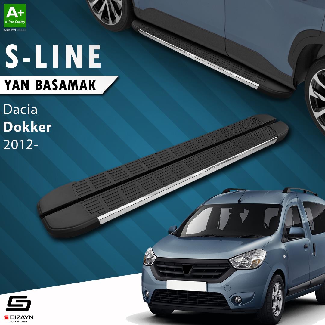 S-Dizayn Dacia Dokker S-Line Krom Yan Basamak 203 Cm 2012 Üzeri A+ Kalite