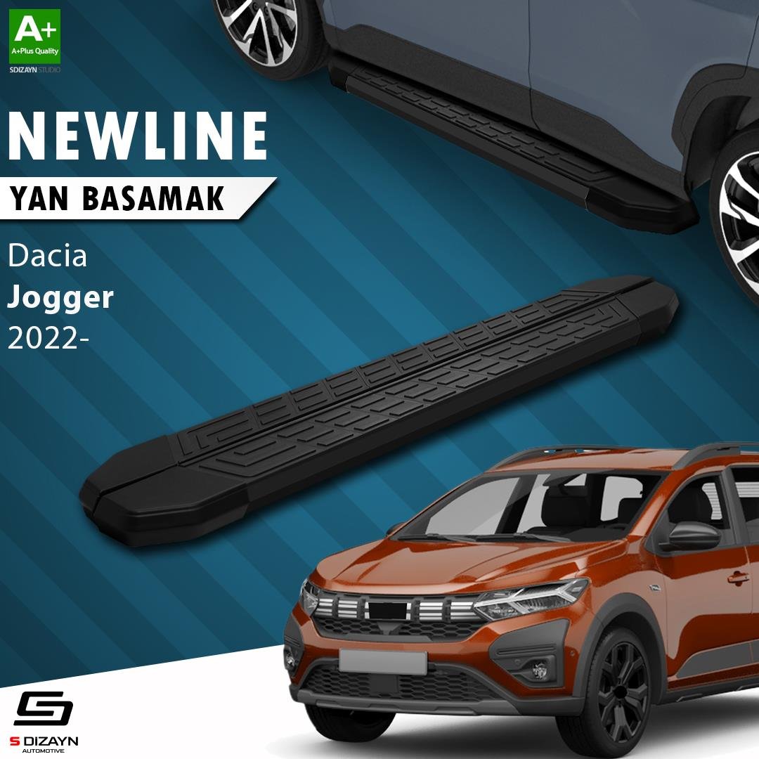 S-Dizayn Dacia Jogger NewLine Siyah Yan Basamak 213 Cm 2022 Üzeri A+ Kalite
