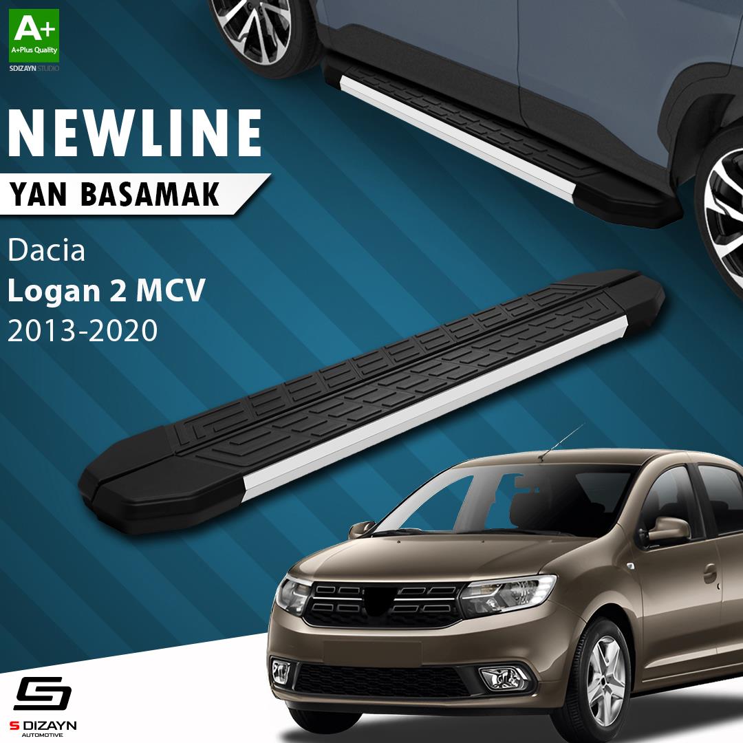 S-Dizayn Dacia Logan 2 MCV NewLine Aluminyum Yan Basamak 183 Cm 2013-2020 A+ Kalite