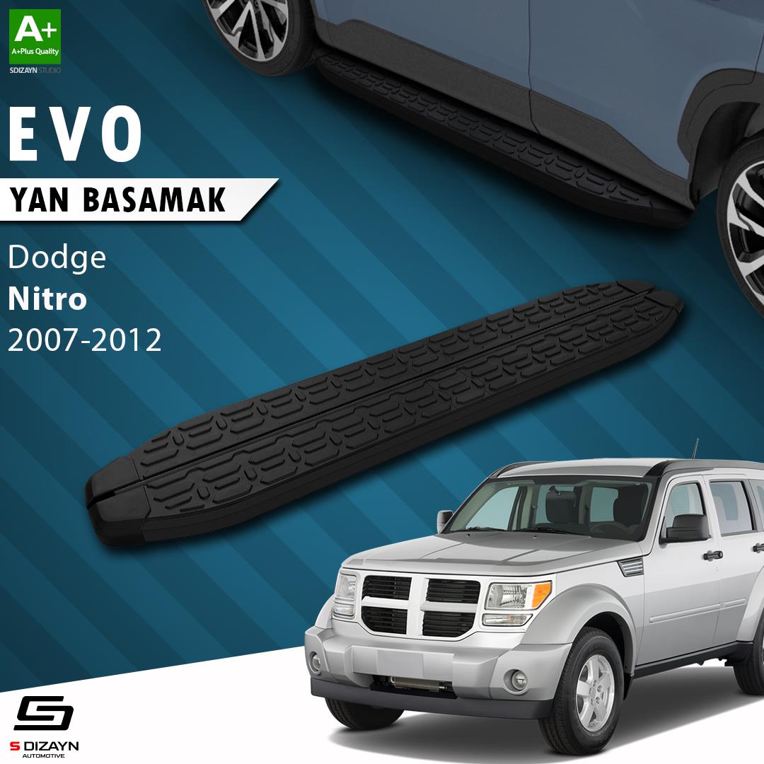 S-Dizayn Dodge Nitro Evo Siyah Yan Basamak 153 Cm 2007-2012 A+ Kalite