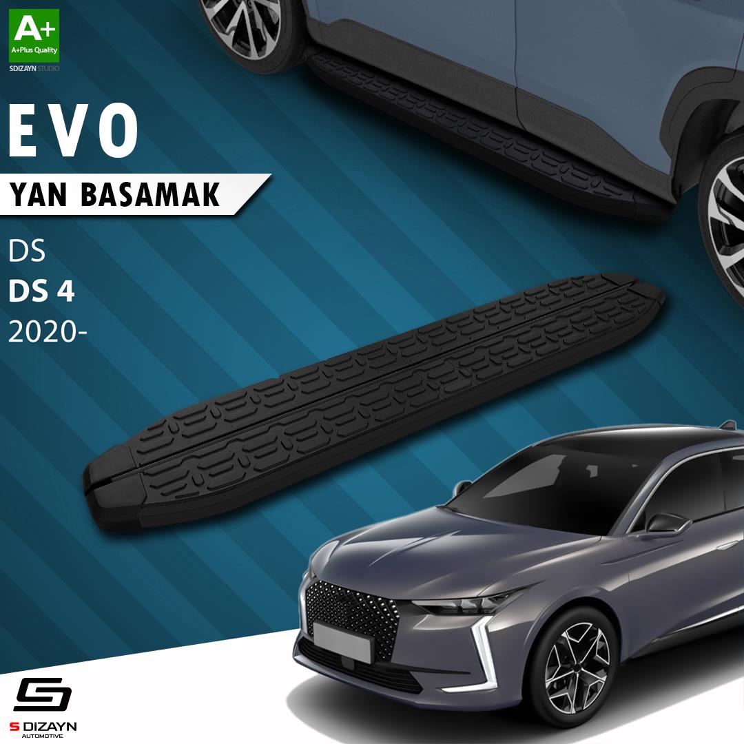 S-Dizayn DS DS 4 Evo Siyah Yan Basamak 183 Cm 2020 Üzeri A+ Kalite