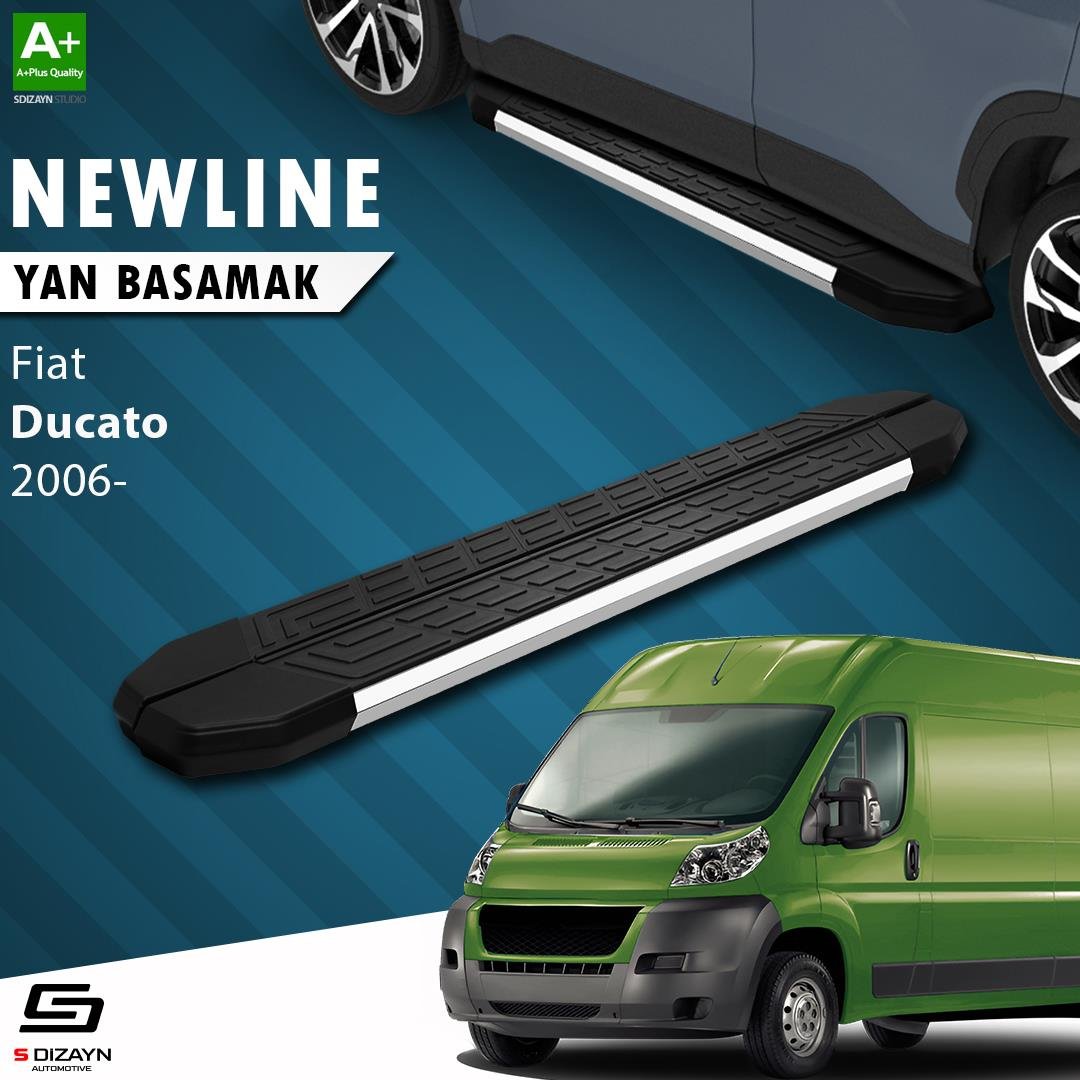 S-Dizayn Fiat Ducato 3 Uzun Şase NewLine Krom Yan Basamak 313 Cm 2006-2014 A+ Kalite