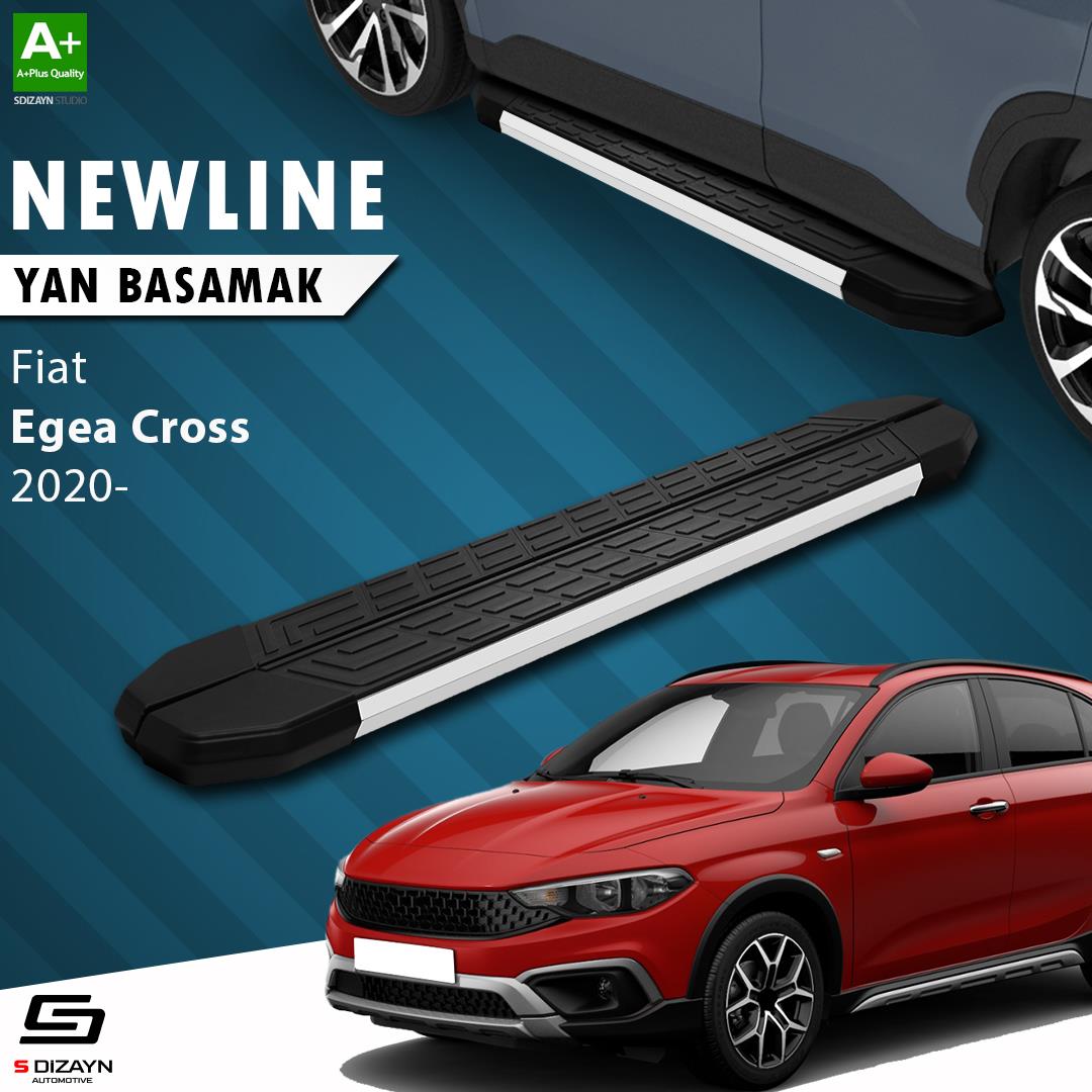 S-Dizayn Fiat Egea Cross NewLine Aluminyum Yan Basamak 183 Cm 2020 Üzeri A+ Kalite