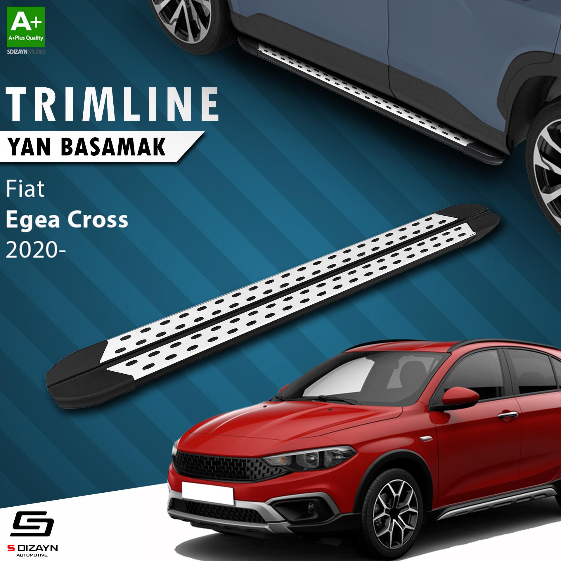 S-Dizayn Fiat Egea Cross TrimLine Gri Yan Basamak 190 Cm 2020 Üzeri A+ Kalite