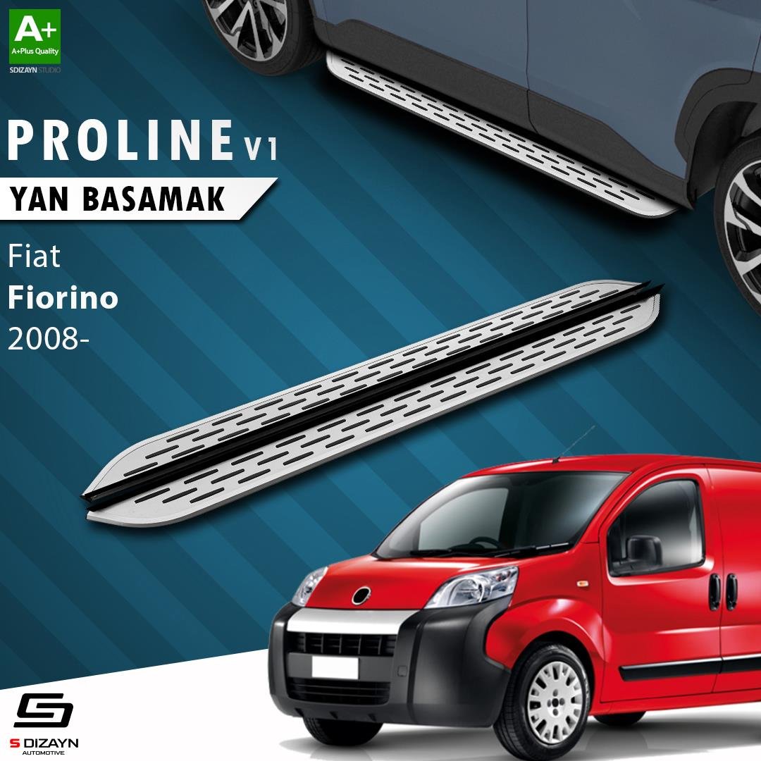 S-Dizayn Fiat Fiorino OEM Still Pro V1 Aluminyum Yan Basamak 173 Cm 2008 Üzeri A+ Kalite
