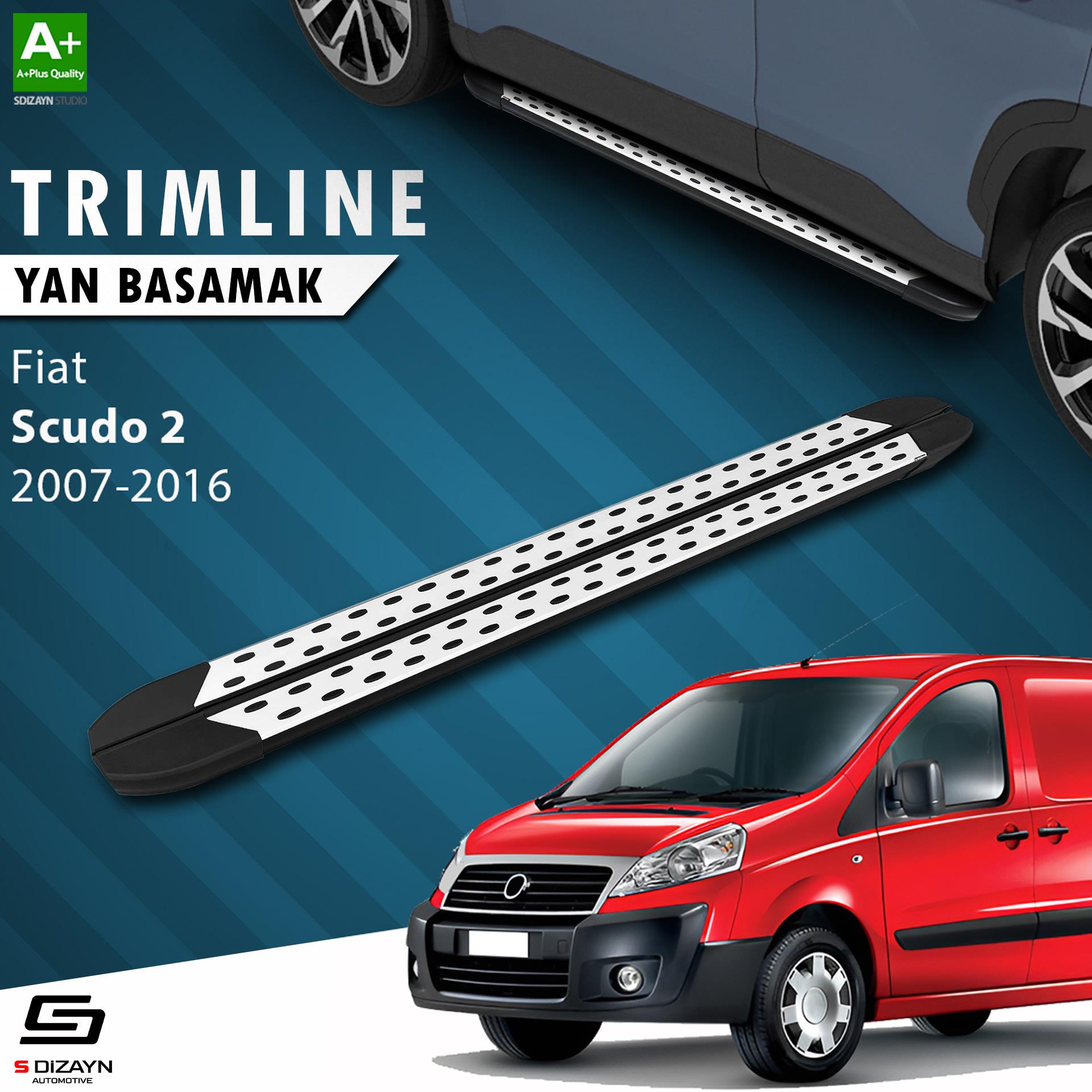 S-Dizayn Fiat Scudo 2 Kısa Şase TrimLine Gri Yan Basamak 220 Cm 2007-2016