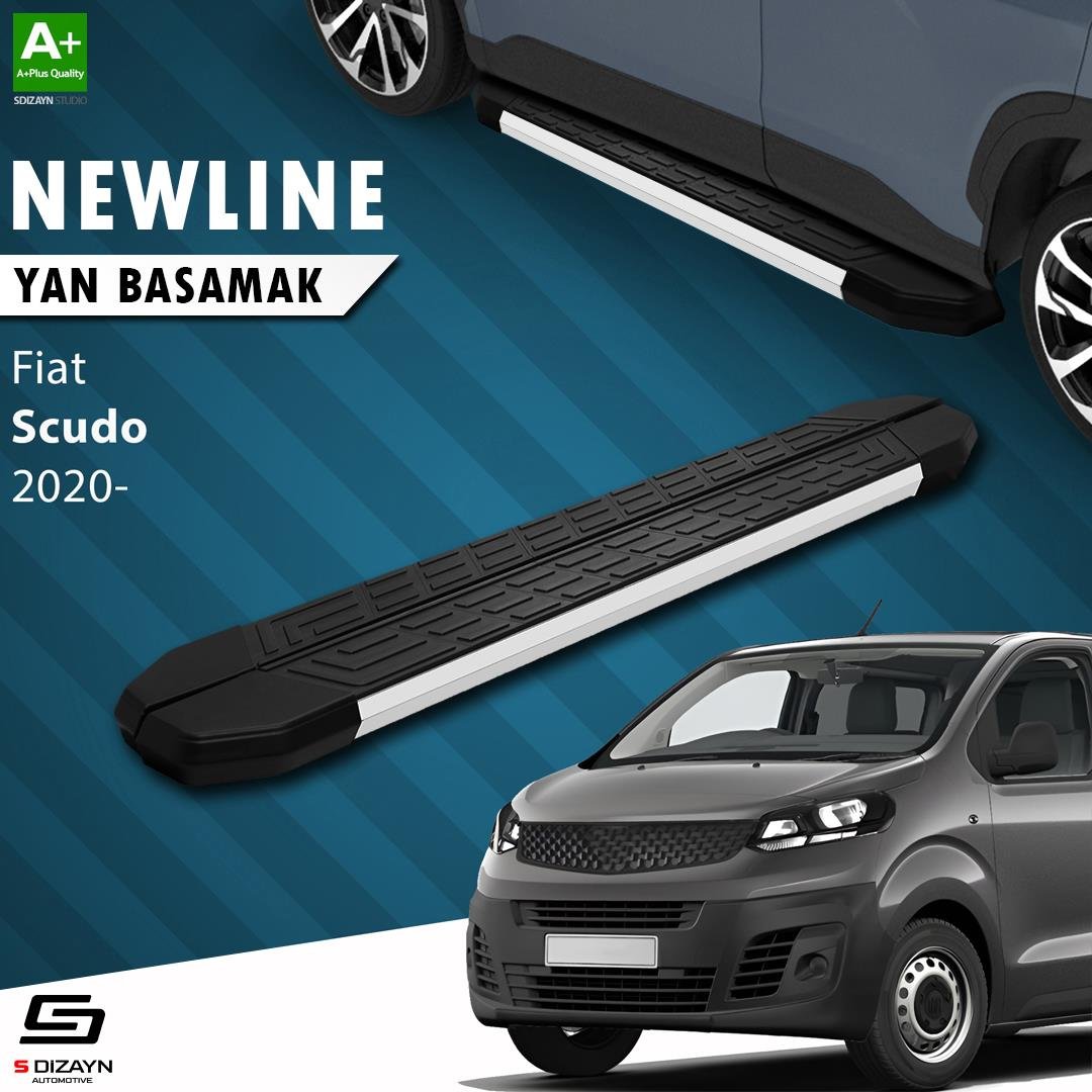 S-Dizayn Fiat Scudo 3 Kısa Şase NewLine Aluminyum Yan Basamak 213 Cm 2020 Üzeri A+ Kalite