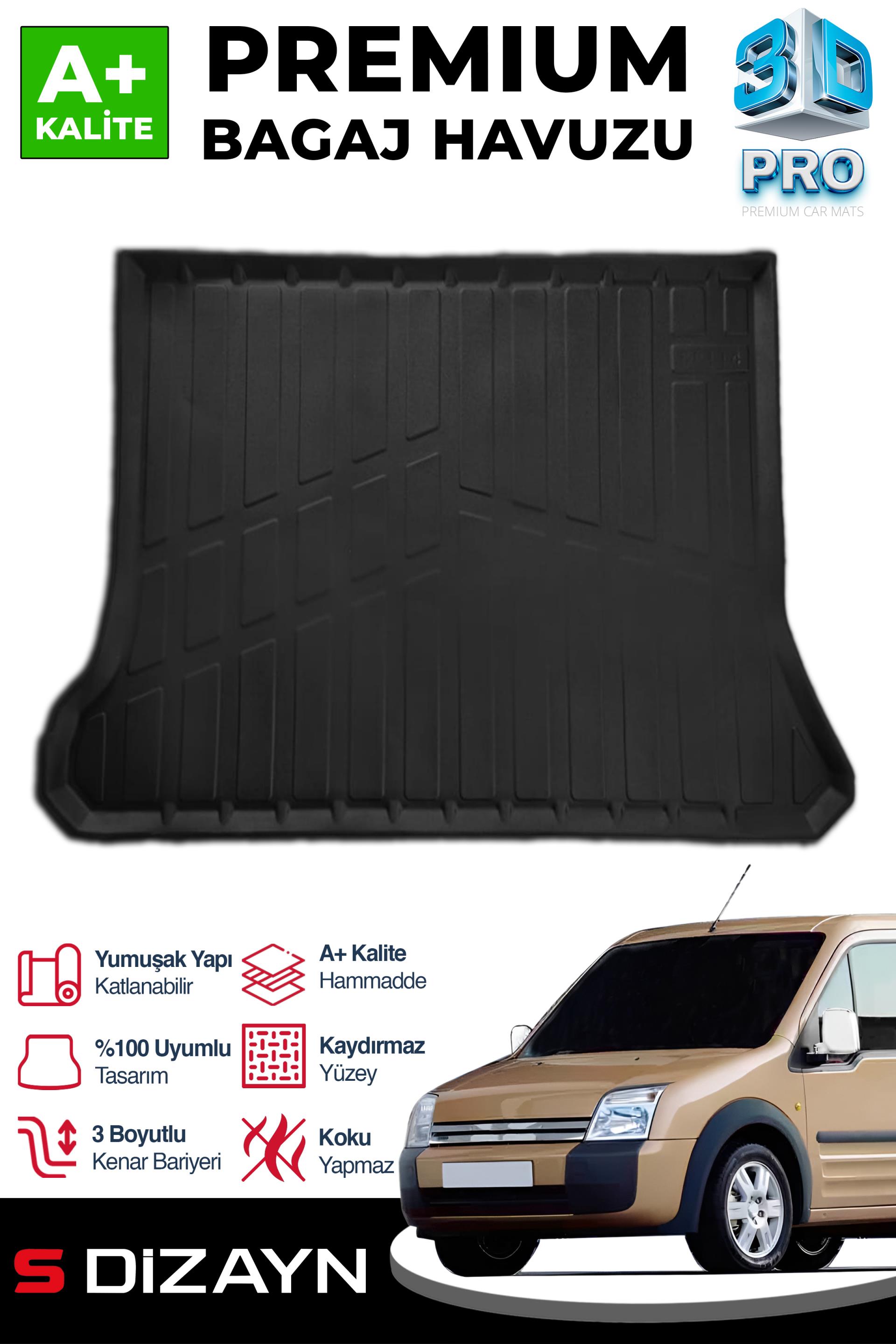 S-Dizayn Ford Connect 3D Pro Bagaj Havuzu 2002-2013 A+ Kalite