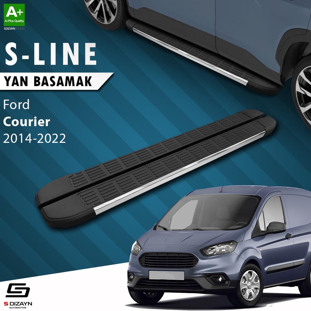 S-Dizayn Ford Courier S-Line Krom Yan Basamak 173 Cm 2014-2022 A+ Kalite