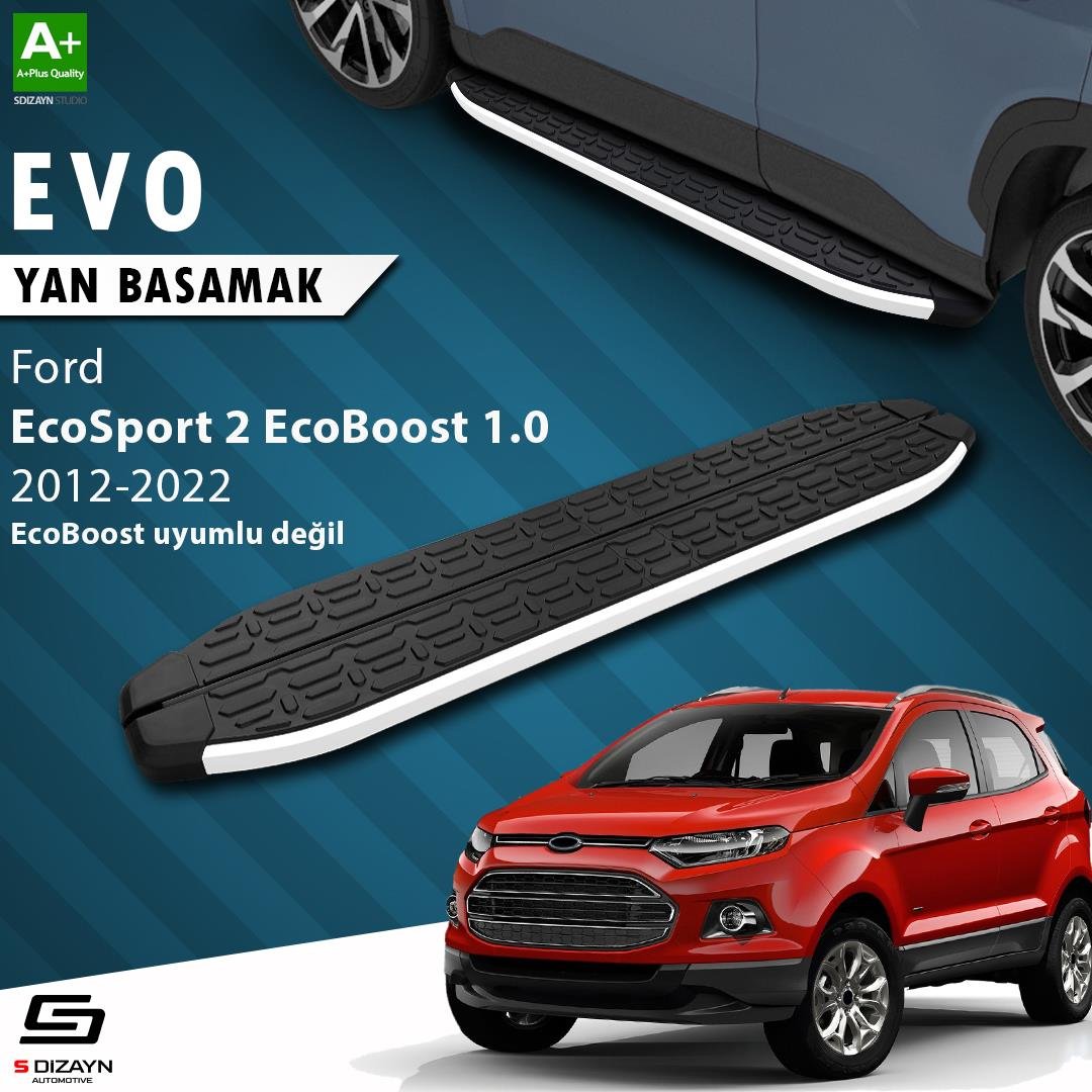 S-Dizayn Ford EcoSport 2 Evo Aluminyum Yan Basamak 173 Cm 2012-2022 A+ Kalite