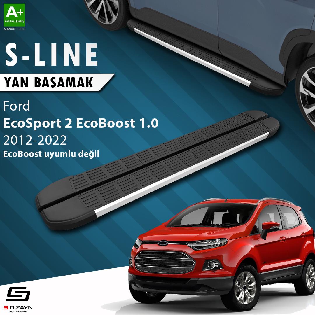 S-Dizayn Ford EcoSport 2 S-Line Aluminyum Yan Basamak 173 Cm 2012-2022 A+ Kalite