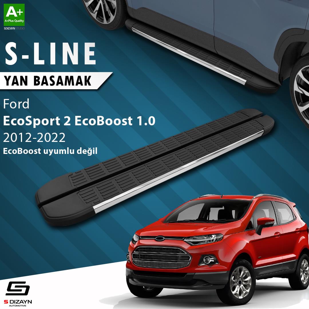 S-Dizayn Ford EcoSport 2 S-Line Krom Yan Basamak 173 Cm 2012-2022 A+ Kalite