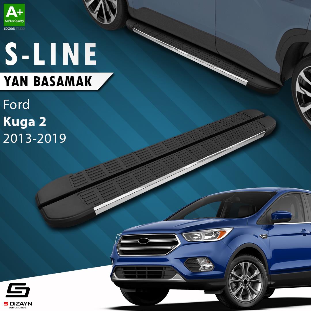 S-Dizayn Ford Kuga 2 S-Line Krom Yan Basamak 183 Cm 2013-2019 A+ Kalite