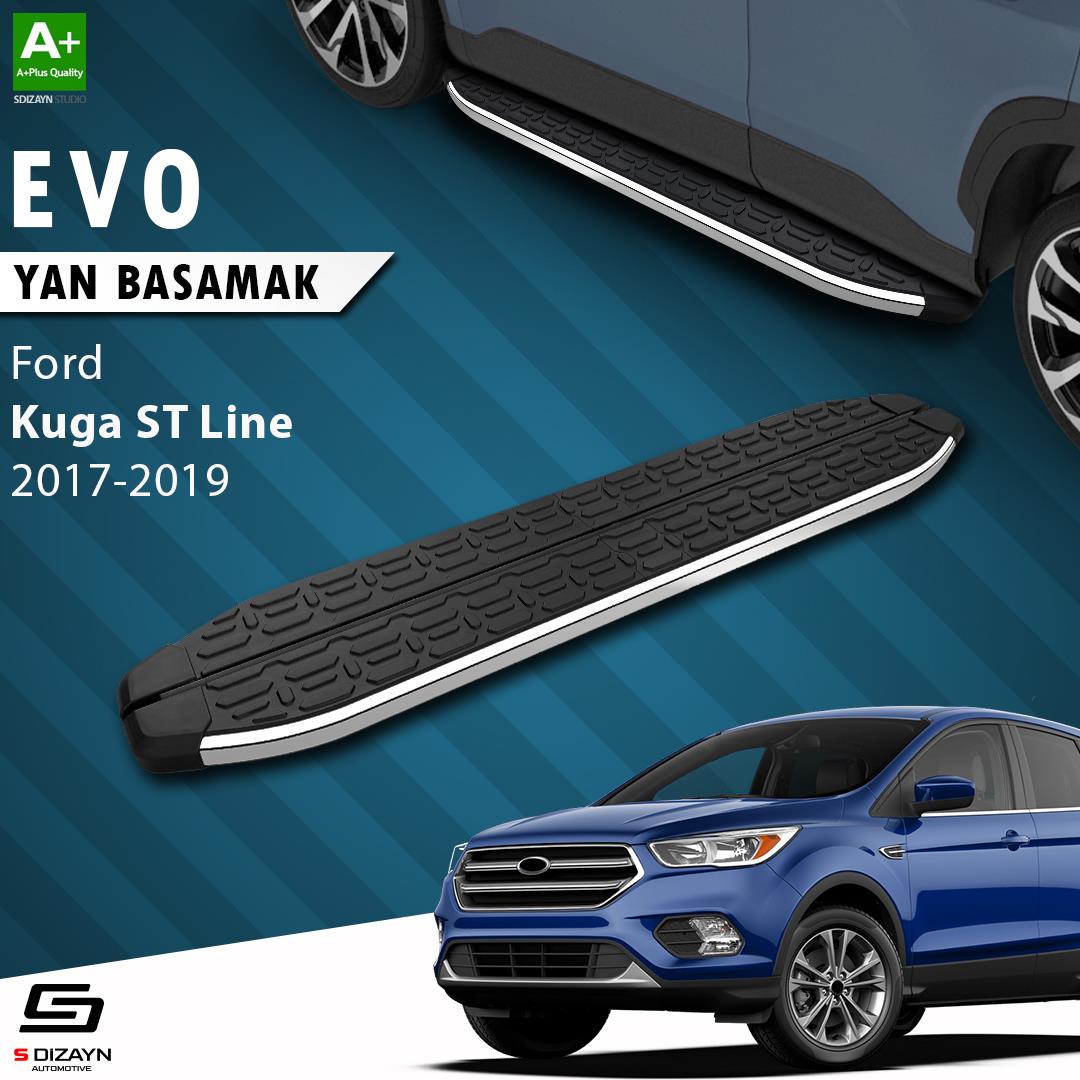 S-Dizayn Ford Kuga 2 ST-Line Evo Krom Yan Basamak 183 Cm 2017-2019 A+ Kalite