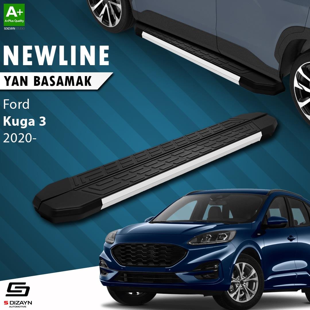 S-Dizayn Ford Kuga 3 NewLine Aluminyum Yan Basamak 183 Cm 2020 Üzeri A+ Kalite