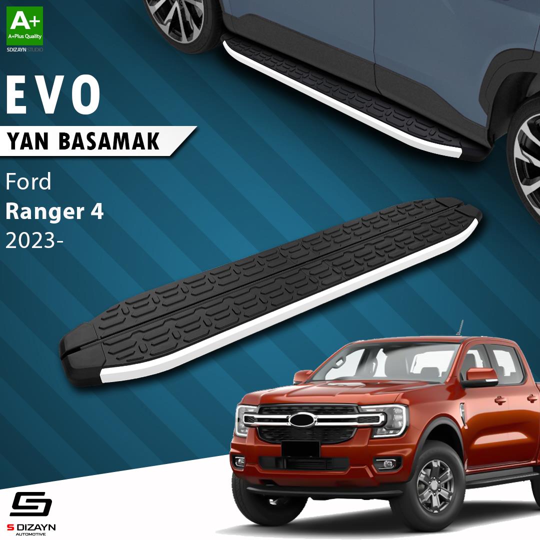S-Dizayn Ford Ranger 4 Evo Aluminyum Yan Basamak 203 Cm 2023 Üzeri A+ Kalite