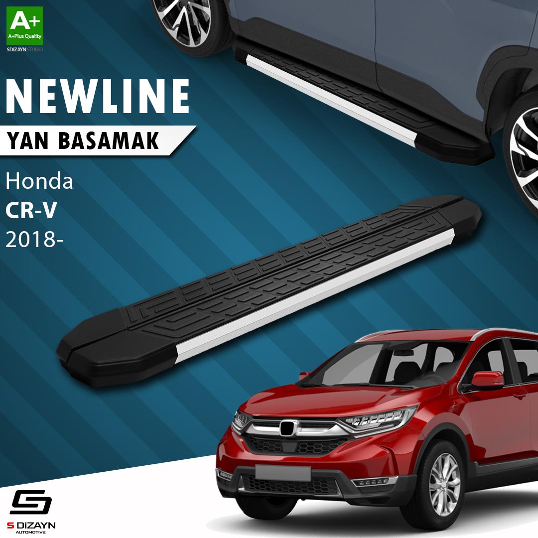 S-Dizayn Honda CR-V 5 NewLine Aluminyum Yan Basamak 173 Cm 2018-2022 A+ Kalite