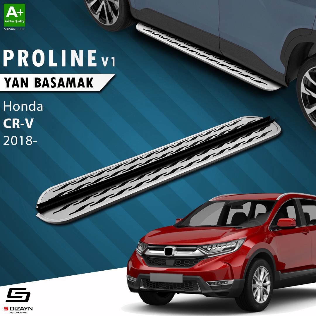 S-Dizayn Honda CR-V 5 OEM Still Pro V2 Aluminyum Yan Basamak 173 Cm 2018-2022 A+ Kalite