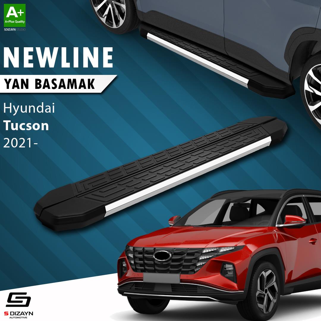 S-Dizayn Hyundai Tucson 4 NewLine Krom Yan Basamak 173 Cm 2021 Üzeri A+ Kalite