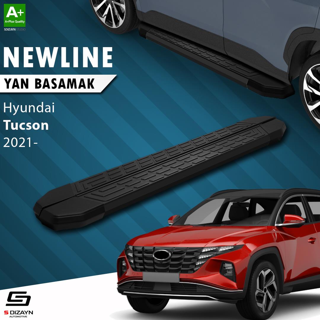 S-Dizayn Hyundai Tucson 4 NewLine Siyah Yan Basamak 173 Cm 2021 Üzeri A+ Kalite