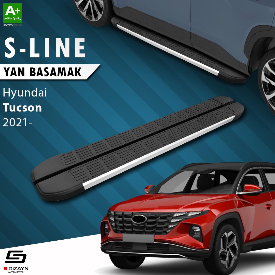 S-Dizayn Hyundai Tucson 4 S-Line Aluminyum Yan Basamak 173 Cm 2021 Üzeri A+ Kalite