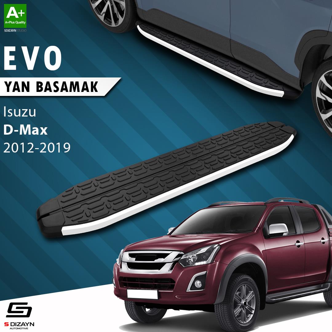 S-Dizayn Isuzu D-Max 2 Evo Aluminyum Yan Basamak 203 Cm 2012-2019 A+ Kalite