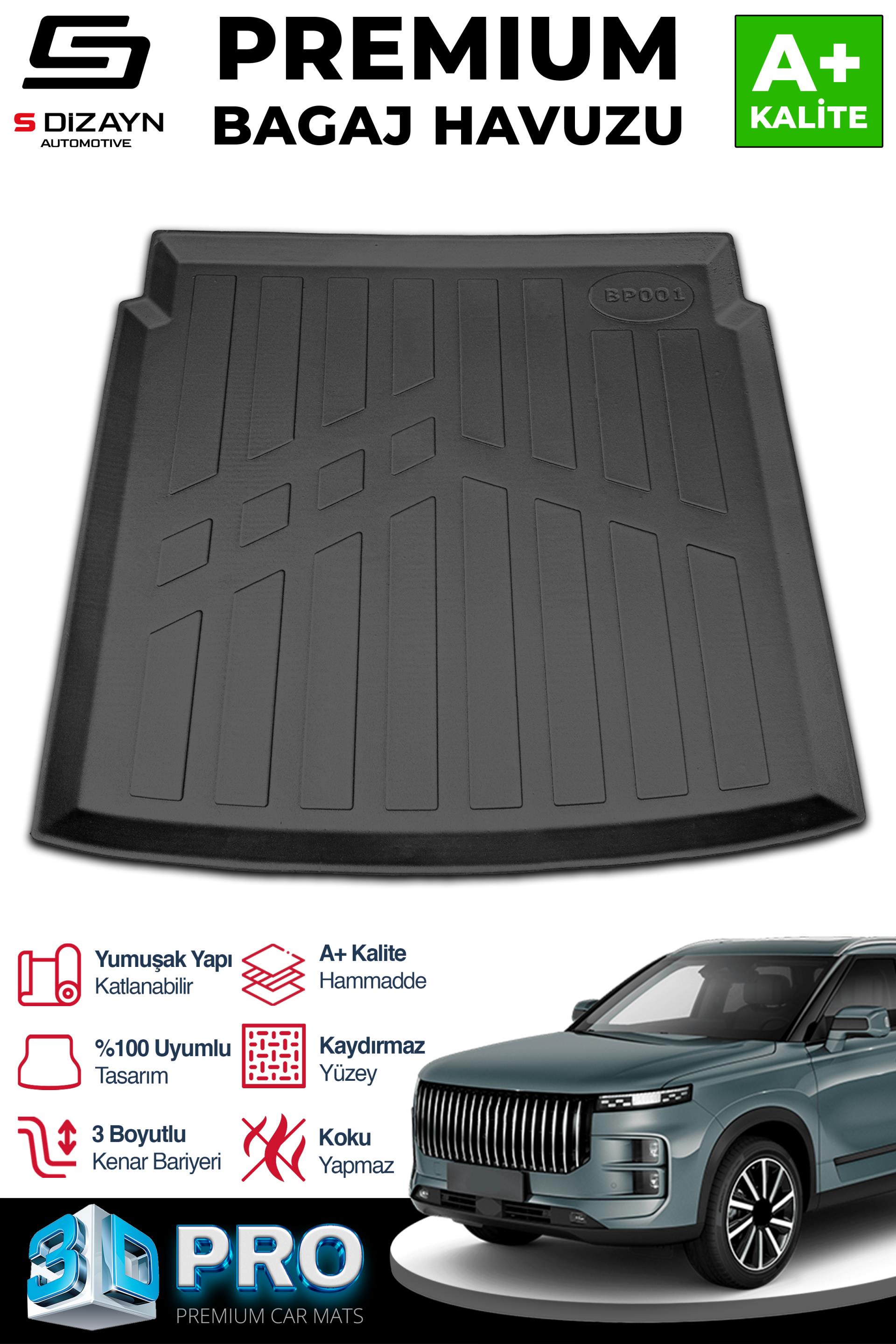 S-Dizayn Jaecoo J7 4x2 3D Pro Bagaj Havuzu 2024 Üzeri A+ Kalite