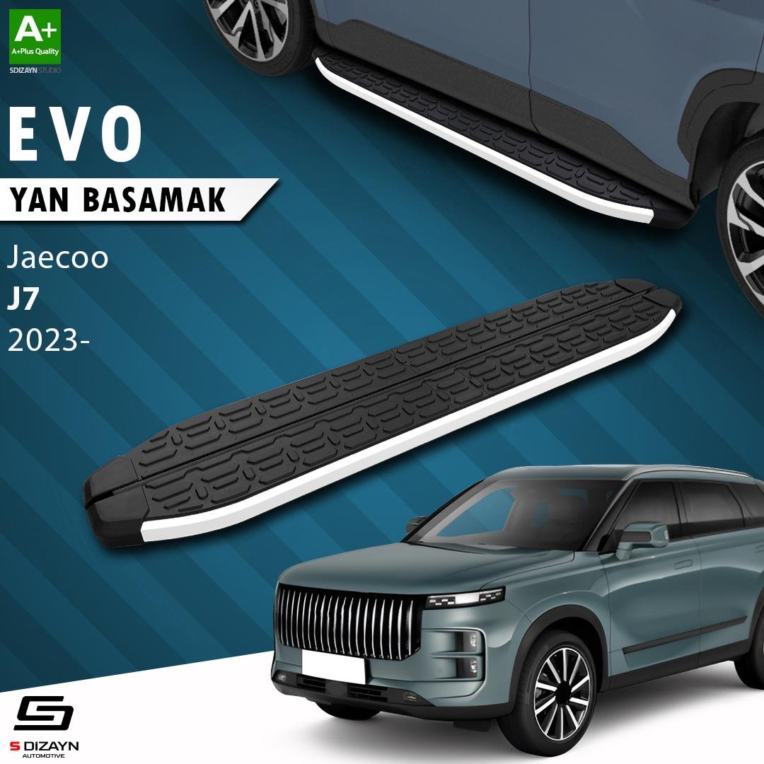 S-Dizayn Jaecoo J7 Evo Aluminyum Yan Basamak 183 Cm 2023 Üzeri