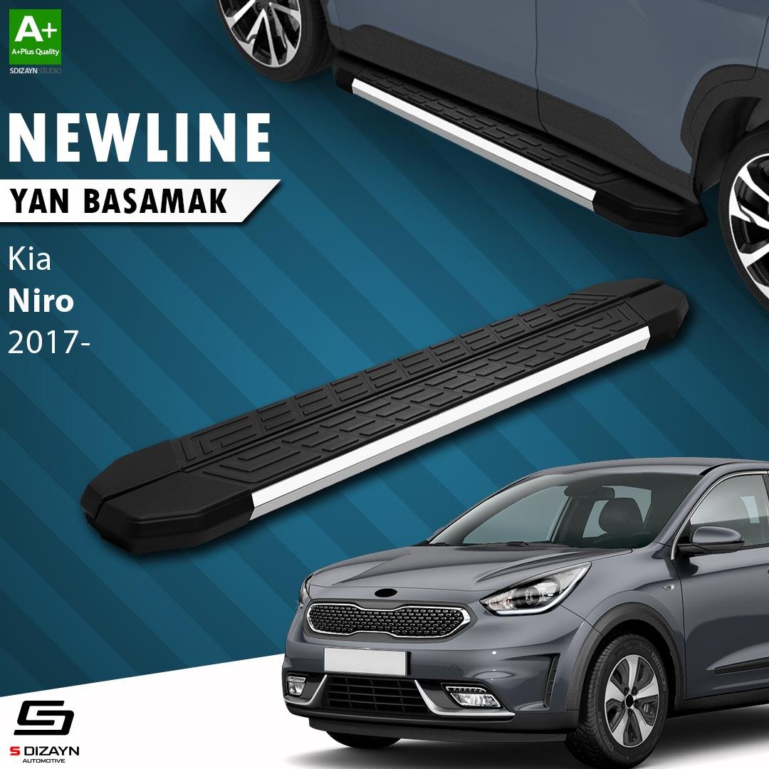 S-Dizayn Kia Niro NewLine Krom Yan Basamak 183 Cm 2017 Üzeri A+ Kalite