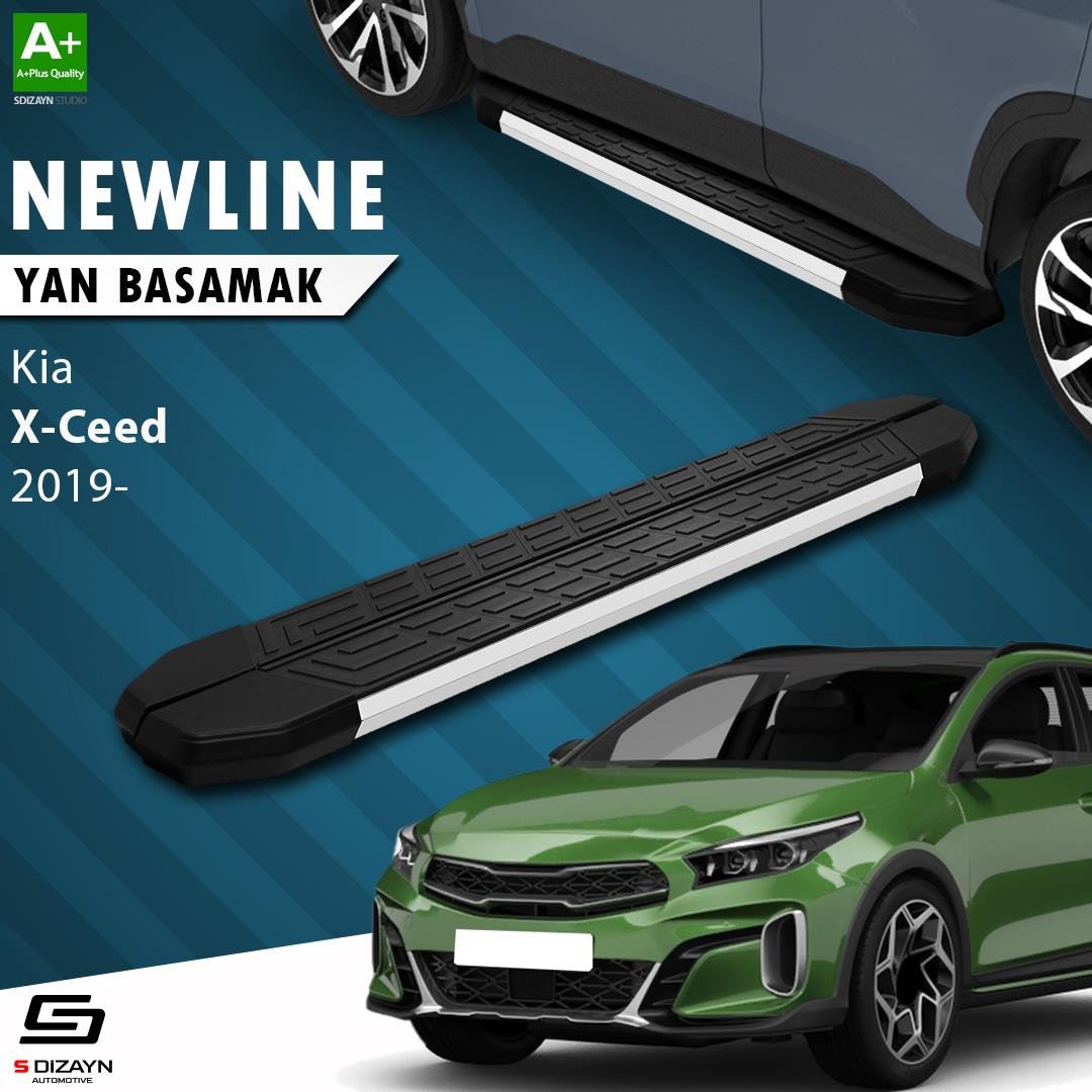 S-Dizayn Kia XCeed NewLine Aluminyum Yan Basamak 183 Cm 2019 Üzeri A+ Kalite