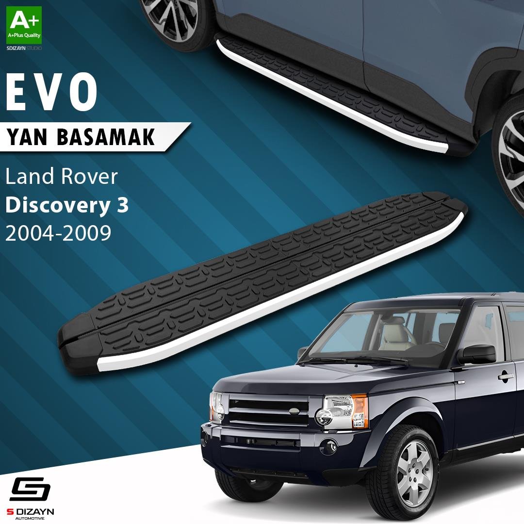 S-Dizayn Land Rover Discovery 3 Evo Aluminyum Yan Basamak 193 Cm 2004-2009 A+ Kalite