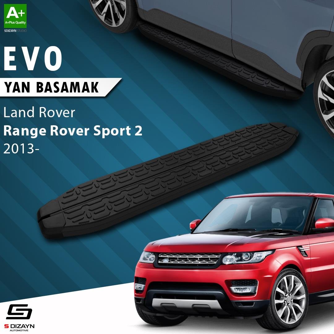 S-Dizayn Land Rover Range Rover Sport 2 Evo Siyah Yan Basamak 193 Cm 2013-2022 A+ Kalite