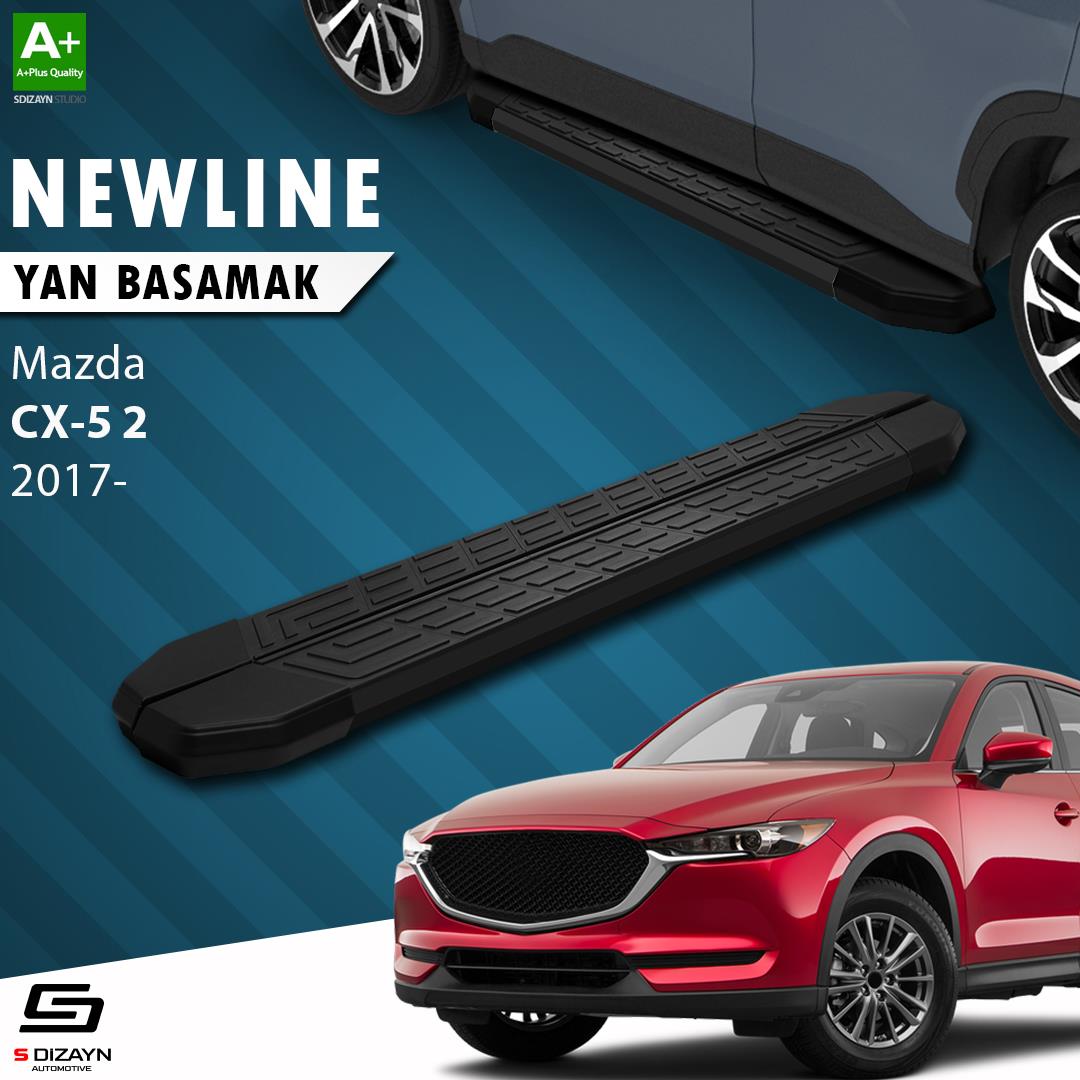 S-Dizayn Mazda CX-5 2 NewLine Siyah Yan Basamak 183 Cm 2017 Üzeri A+ Kalite