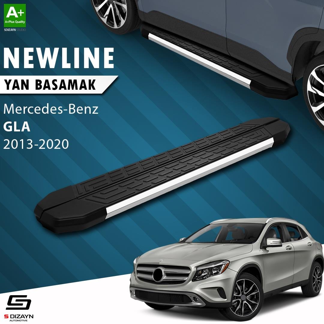 S-Dizayn Mercedes GLA X156 NewLine Krom Yan Basamak 183 Cm 2013-2020 A+ Kalite
