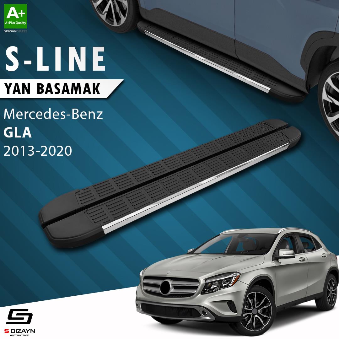 S-Dizayn Mercedes GLA X156 S-Line Krom Yan Basamak 183 Cm 2013-2020 A+ Kalite