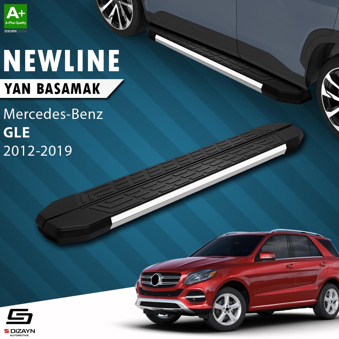 S-Dizayn Mercedes GLE W166 NewLine Krom Yan Basamak 193 Cm 2012-2019 A+ Kalite