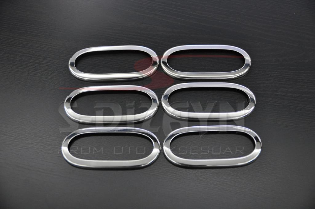 S-Dizayn Mercedes Sprinter W906 Krom Yan Reflektör Çerçevesi 6 Prç 2006-2013