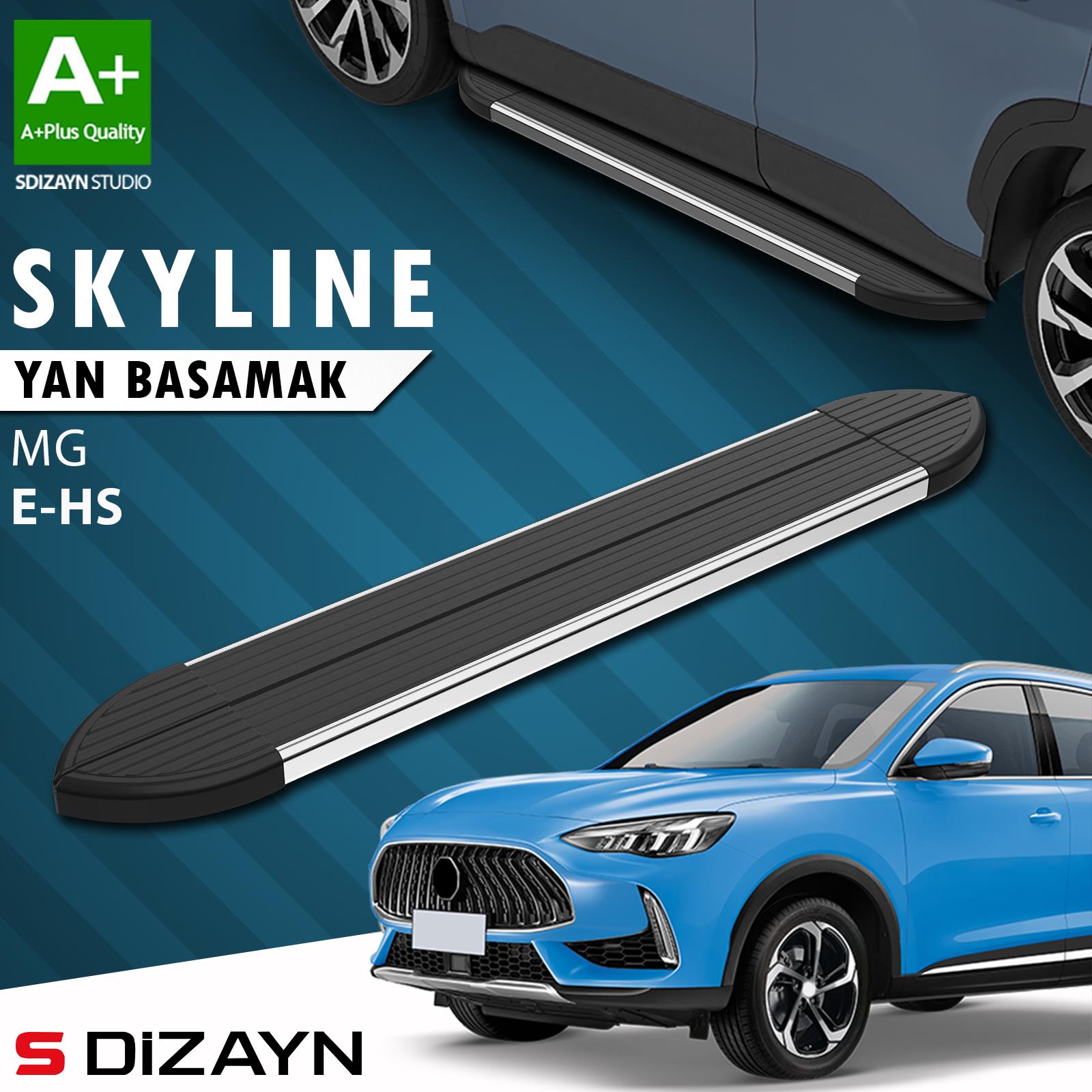 S-Dizayn MG E-HS Skyline Krom Yan Basamak 183 Cm 2021-2024 A+ Kalite