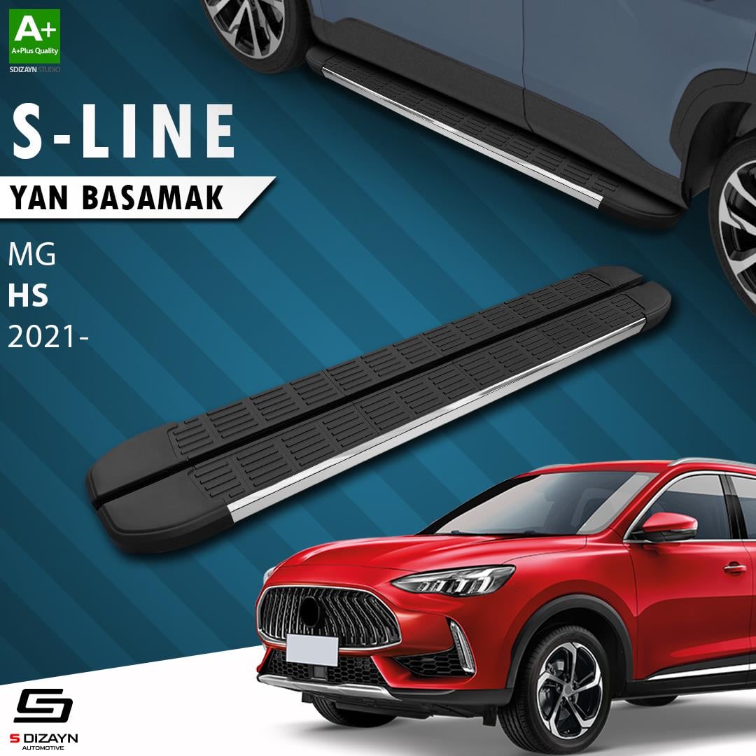 S-Dizayn MG HS S-Line Krom Yan Basamak 183 Cm 2021-2024 A+ Kalite