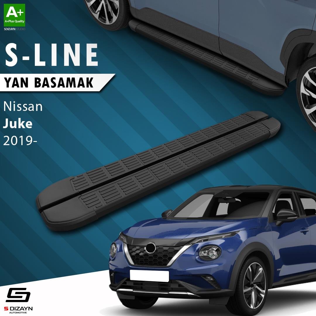 S-Dizayn Nissan Juke 2 S-Line Siyah Yan Basamak 173 Cm 2019 Üzeri A+ Kalite
